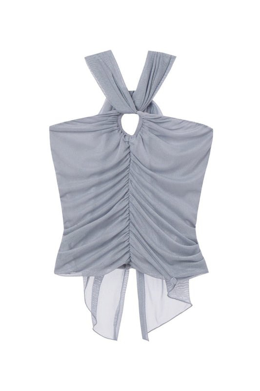 Gray Ruched Camisole