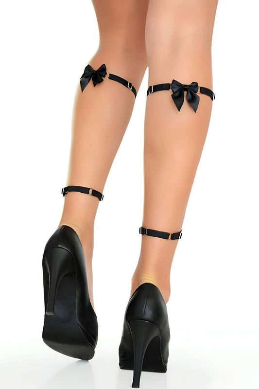 Below Knee Sexy Rubber Harness