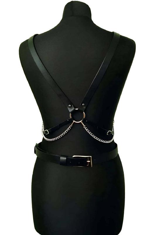 Fantasy Leather Chest Harness - leather harness