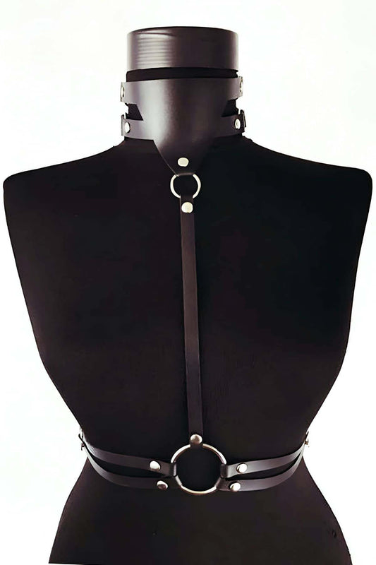 Special Production Leather Model - garter belt straps