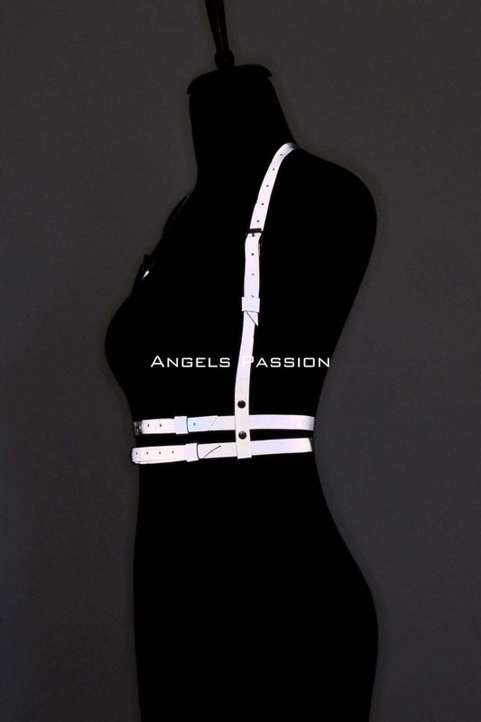 Reflective in the Dark - Reflective Chest Harness, Party Harness, Dress Accessory