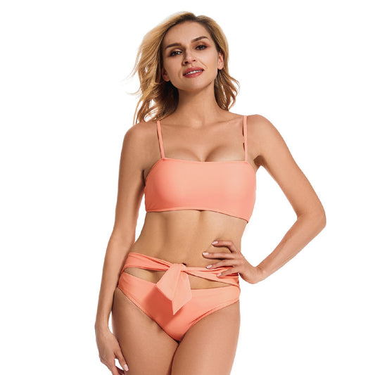 Glam Cut-Out Bikini – Halter Luxe