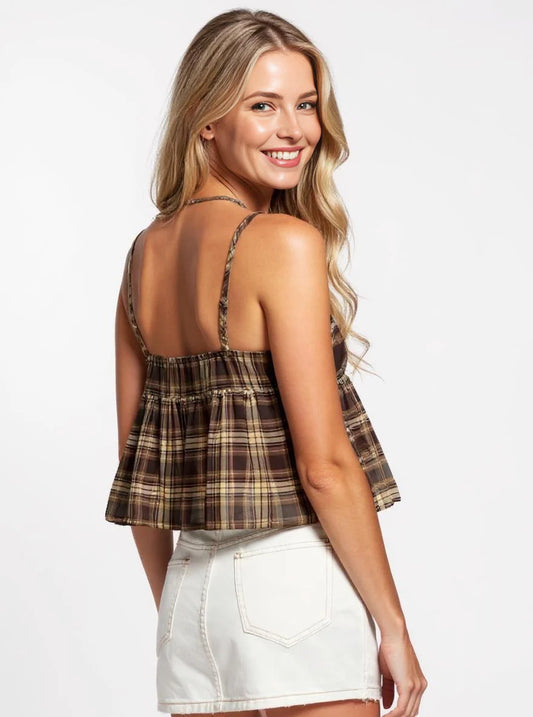 Country Concert Top - Brown
