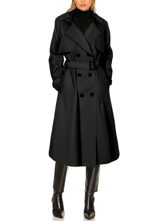 Dove Women’s Elegant Longline Office Trench Coat