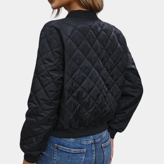 Haven Women’s Quilted Zip-Up Bomber Jacket