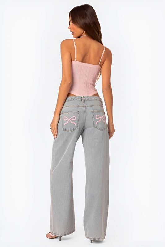Emma | Bow Jeans