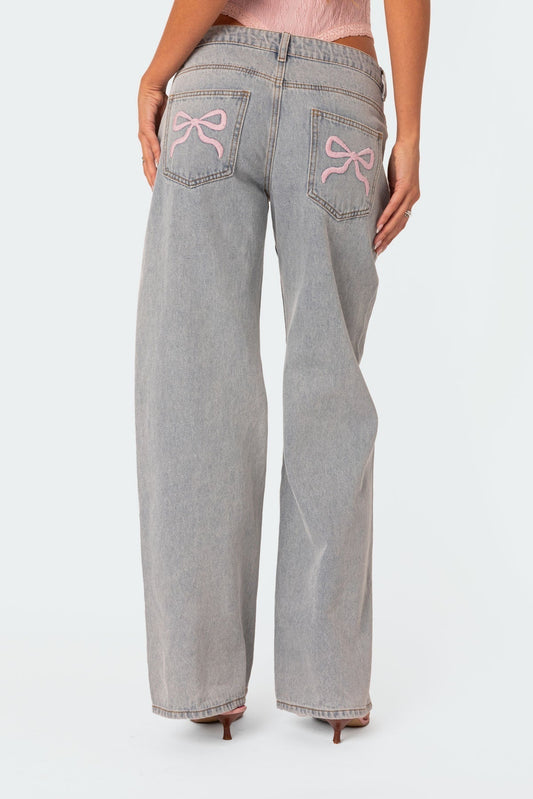 CharmTieâ„¢ - Elegant Bow Denim