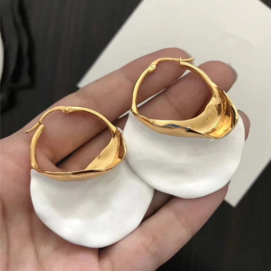 Who Cares Large Hoop Earrings