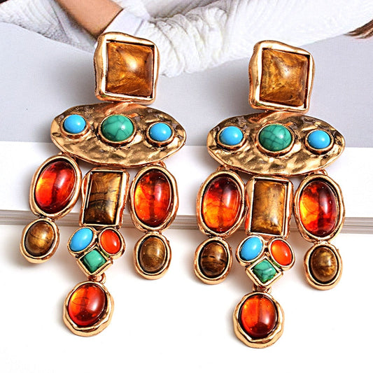Not Shy Not Me Colorful Drop Dangle Earrings