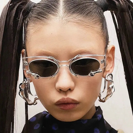 Eclipsed Elegance Oval Sunglasses