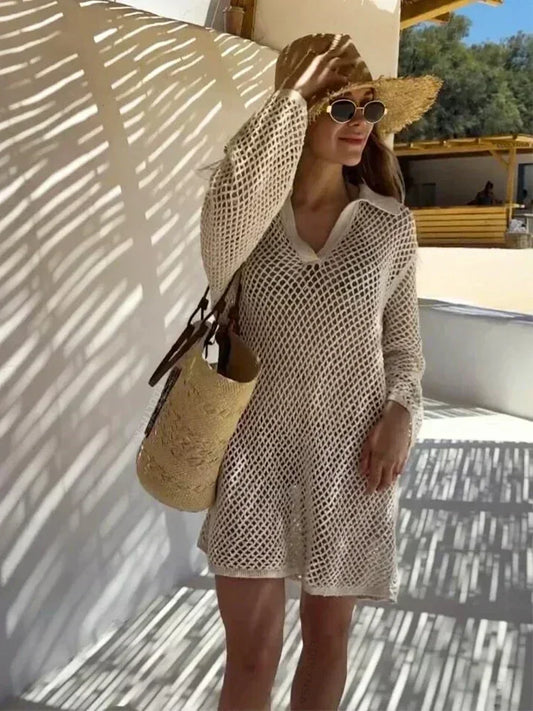 Solid Knit Boho Tunic