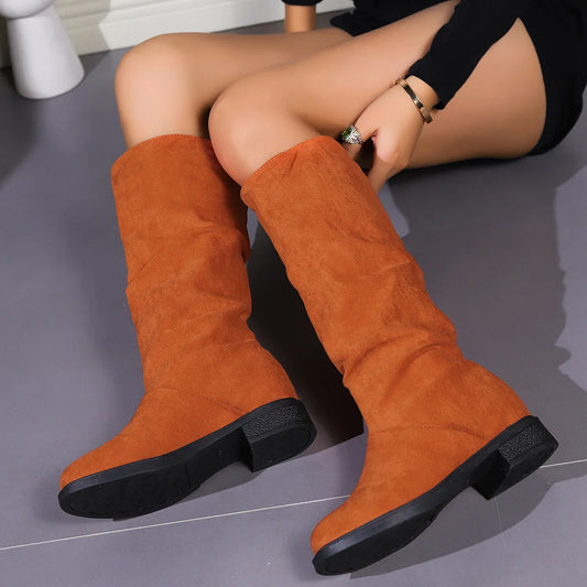 Shadow On The Trail Mid-Calf Boots