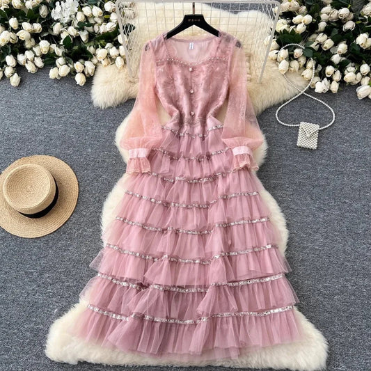 Getting In Pink Midi Dress