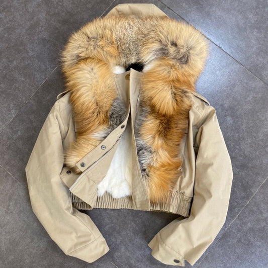 Early Goodbye Crop Polished Jacket