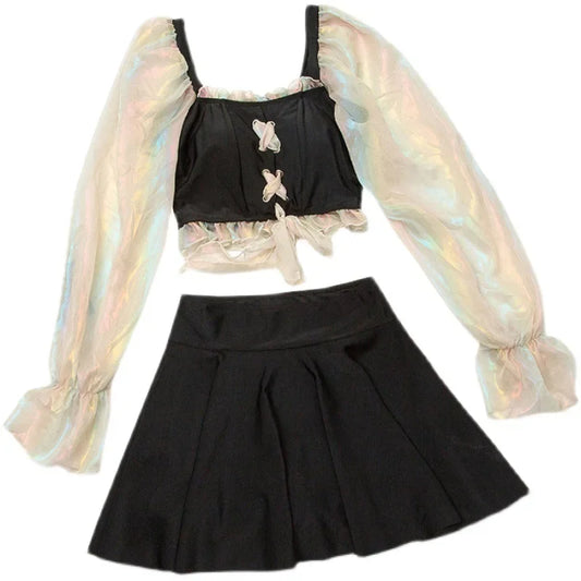 Elegant Swimsuit – Golden Hour