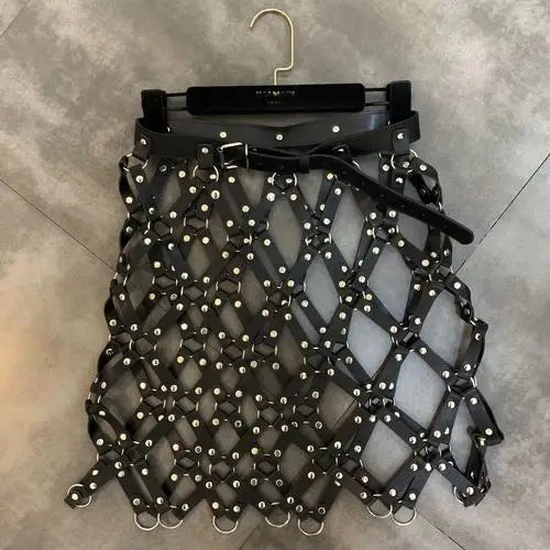 Straight Up With Honesty Leather Skirt