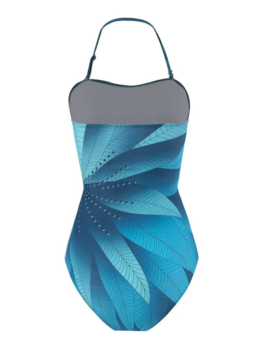 Allure High-Waist Bikini – Tropical Bloom