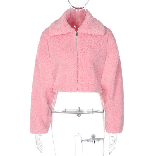 Reconnect Each Other Crop Jacket