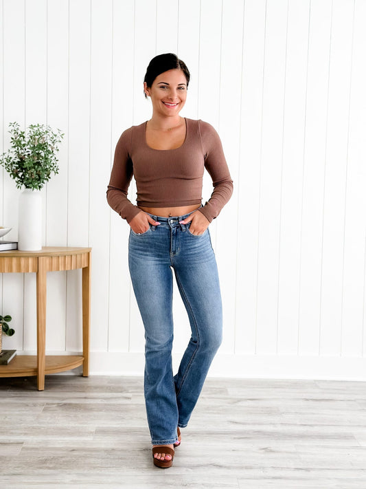 FlexFitâ„¢ Tummy Shaping Bootcut Jeans