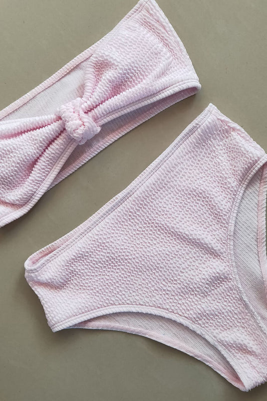 Elegant High-Waist Bikini – Vintage Chic