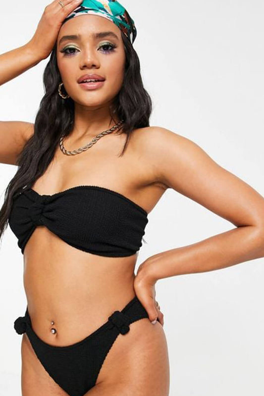 Elegant High-Waist Bikini – Vintage Chic
