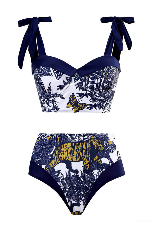 Glam Cut-Out Bikini – Halter Luxe