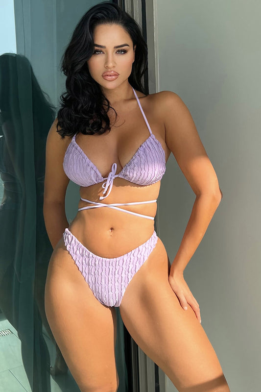 Boho High-Waist Bikini – Tropical Bloom
