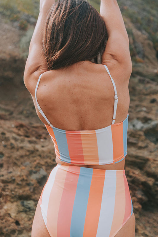 Romantic High-Waist Bikini – Ocean Escape