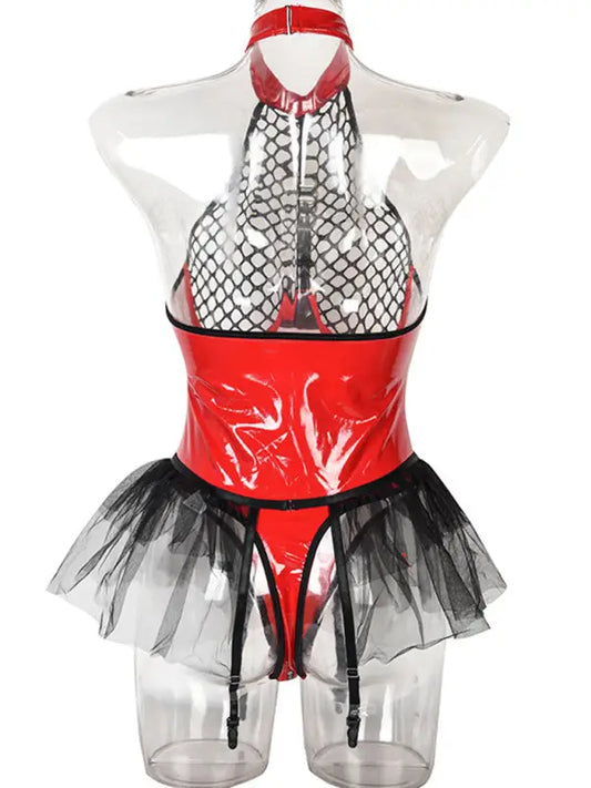 Hard To Get Spandex Cosplay Lingerie Set