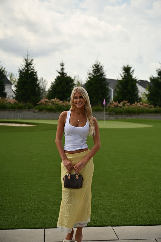 Yellow Maxi Skirt