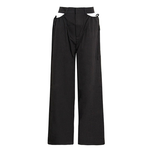 Hollow Out Loose Pants