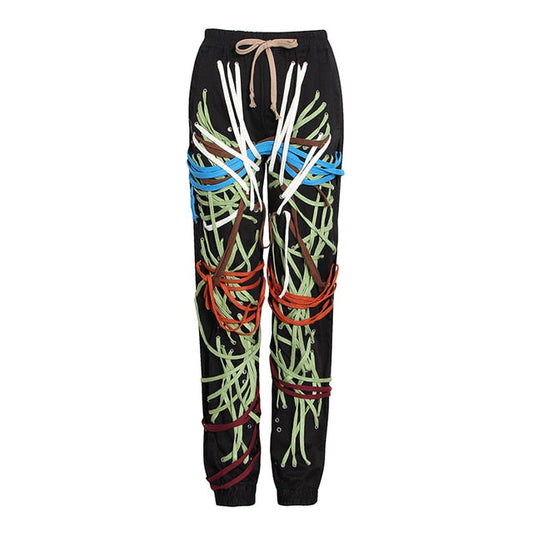 Can't Stop Patchwork Harem Pants