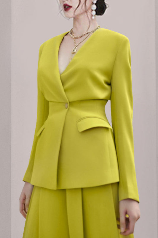 Hazel Neon Corset Blazer Set