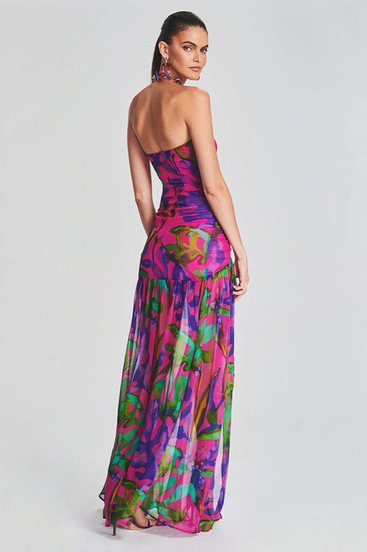 Nicole Silk Chiffon Dress