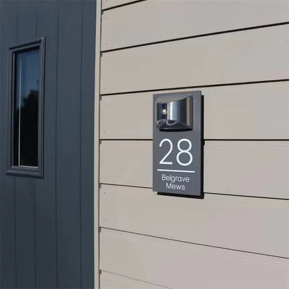 Personalized Solar Shine Door Plaque