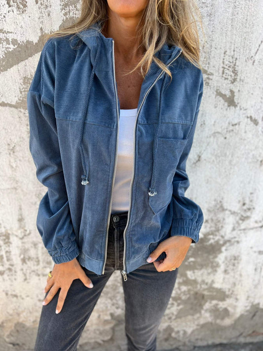 Ariella™ Casual jacket with hood and zipper