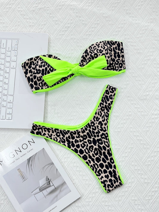 Boho High-Waist Bikini – Halter Luxe