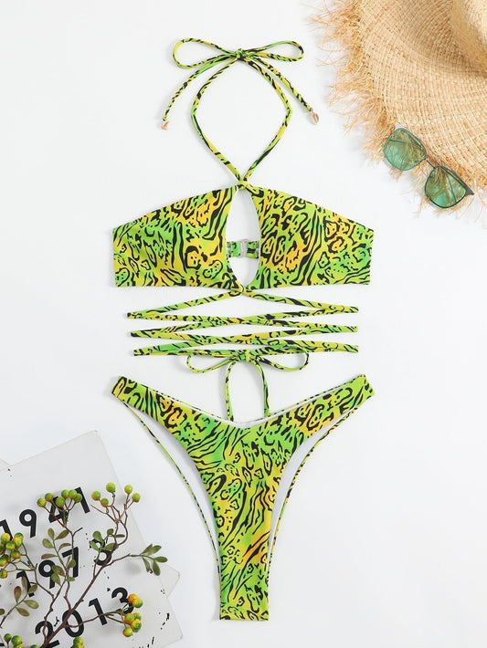 Allure Strappy Swimsuit – Crisscross Style
