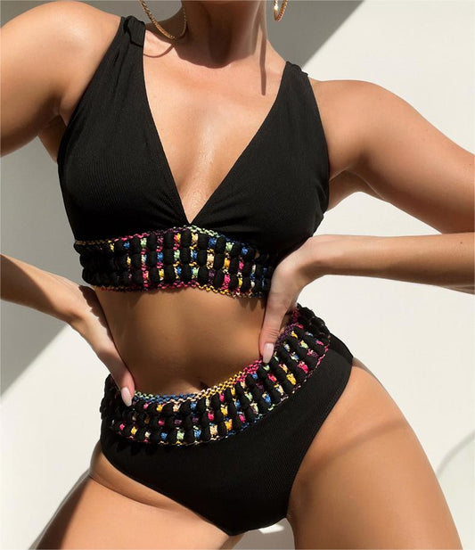 Chic Strappy Swimsuit – Vintage Chic