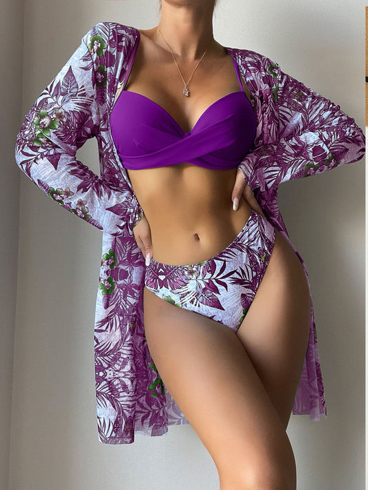 Refined High-Waist Bikini – Satin Glow