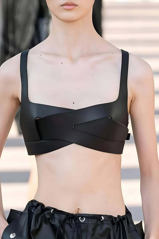Leather Bra, Leather Bra Breast Harness