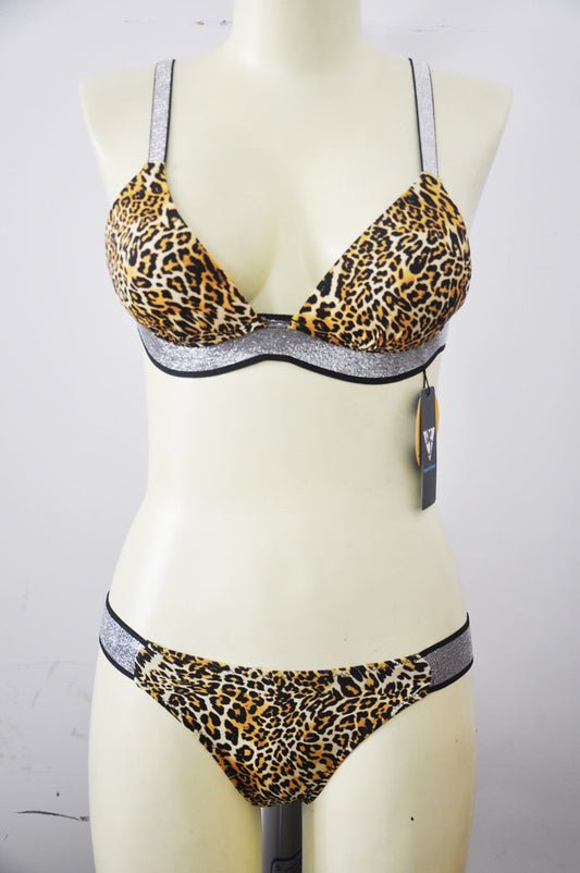 Elegant High-Waist Bikini – Golden Hour