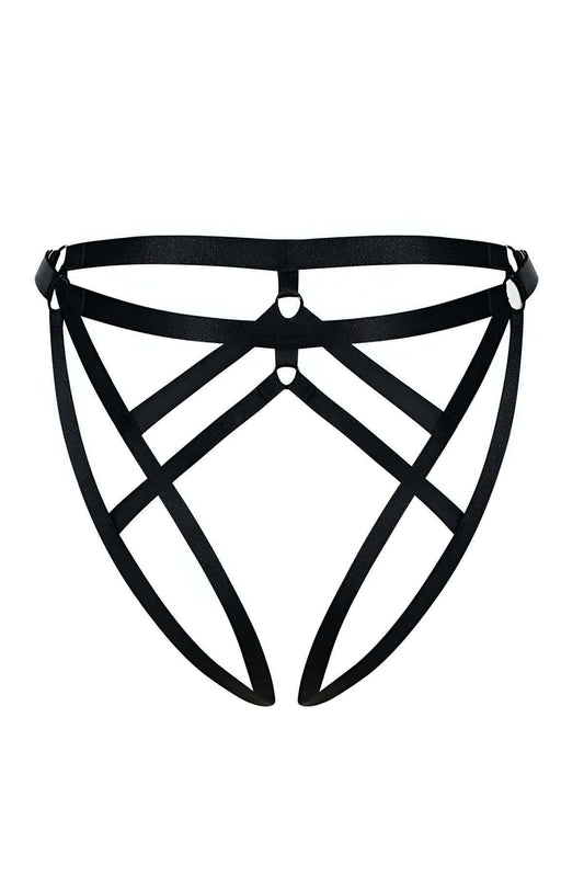 Sexy Rubber Panties with Open Crotch