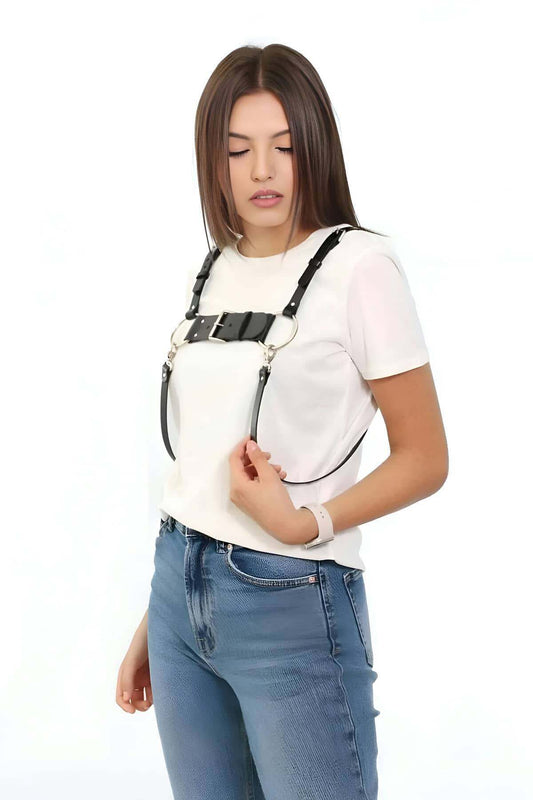 Stylish Leather Women's Belt, Leather Belt Over Dress