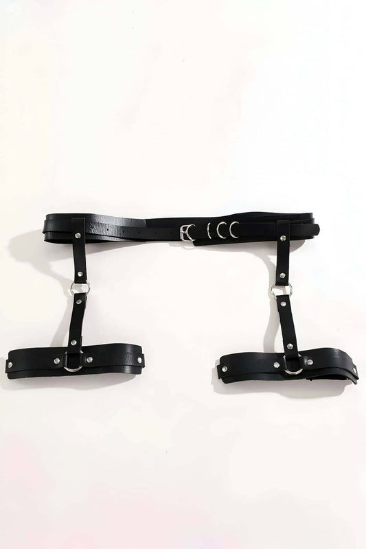 Sexy Leather Garter Harness