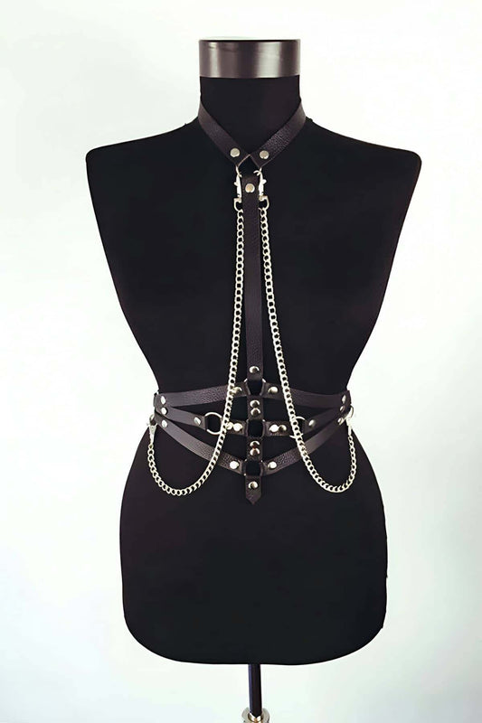 Special Production Leather Model - faux leather bra