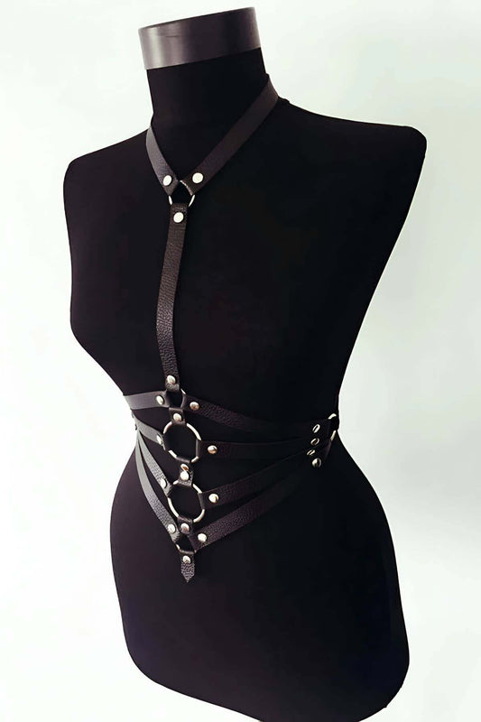 Special Production Leather Model - sexy women harness