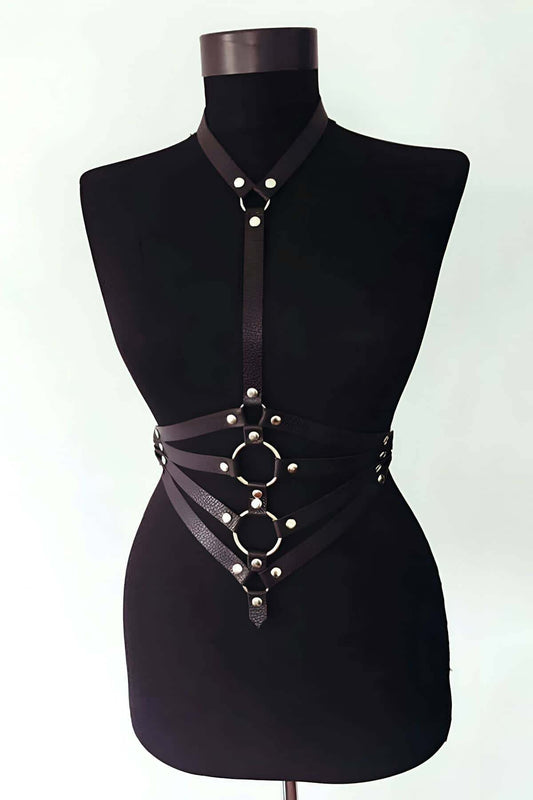 Special Production Leather Model - sexy women harness