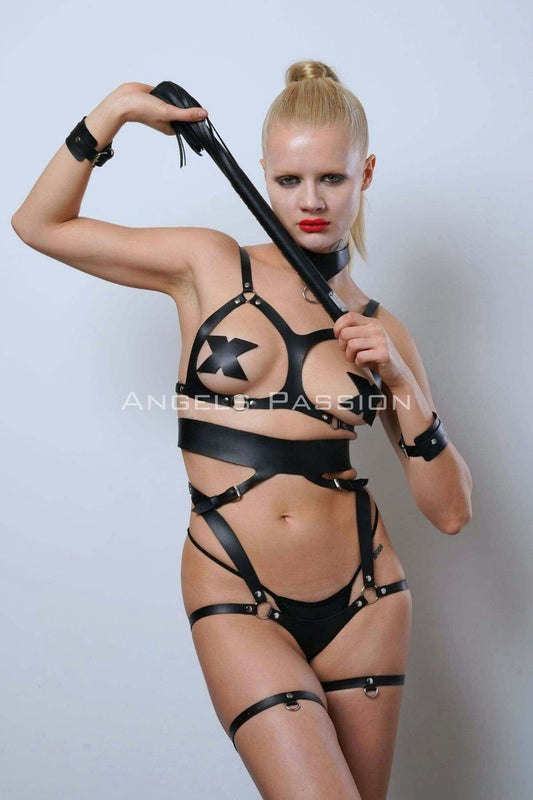Leather Fantasy Clothing, Erotic Leather Underwear, Whipped Leather Clothing