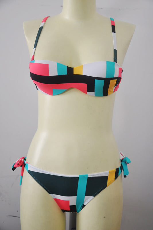 Minimalist Strappy Swimsuit – Vintage Chic